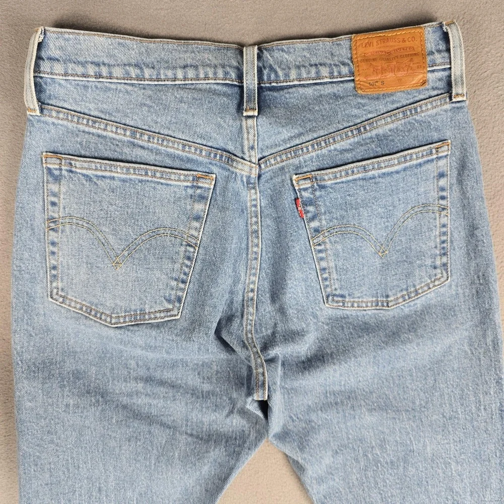 Levis 501 S Jeans Women W30 L28 Del Norte Premium Embroidered Western Button Fly
